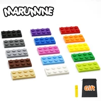 marumine 2x4 dots base plate 100pcs building blocks bulk parts create educational diy moc bricks 3020 compatible all major brand