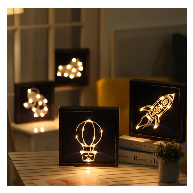 Modeling Light Animal And Plant Bed Room Decoration Table Lamp