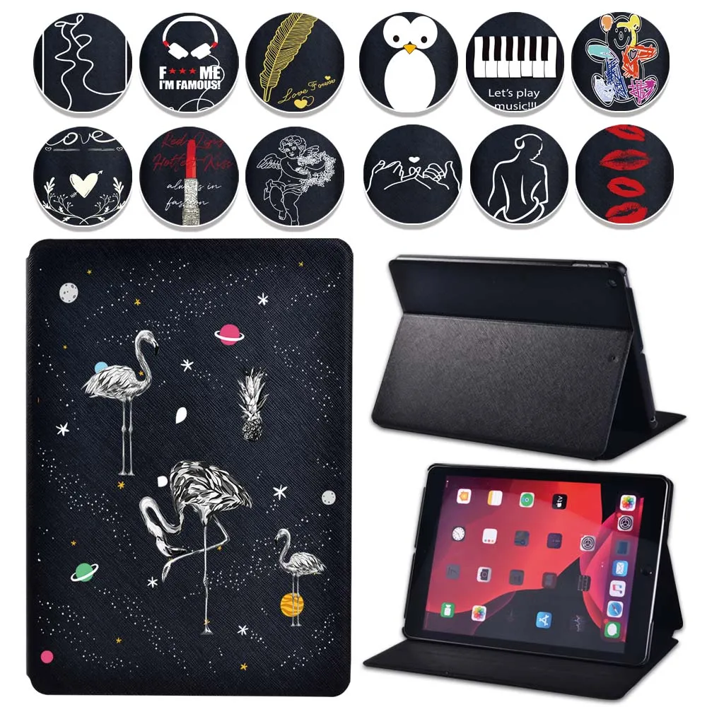 

For Apple IPad 2021 9th Generation 10.2 Inch Tablet Shockproof Leather Tri-fold Sleeve Protective Cover Case+Stylus