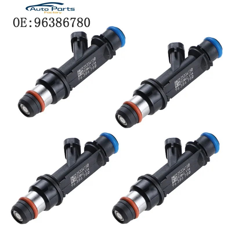 

4PCS New Fuel Injector Nozzle For Chevrolet Aveo Pontiac Wave 1.6 96386780 25334150 FJ720 4G1889 M1047 67301 2-18882