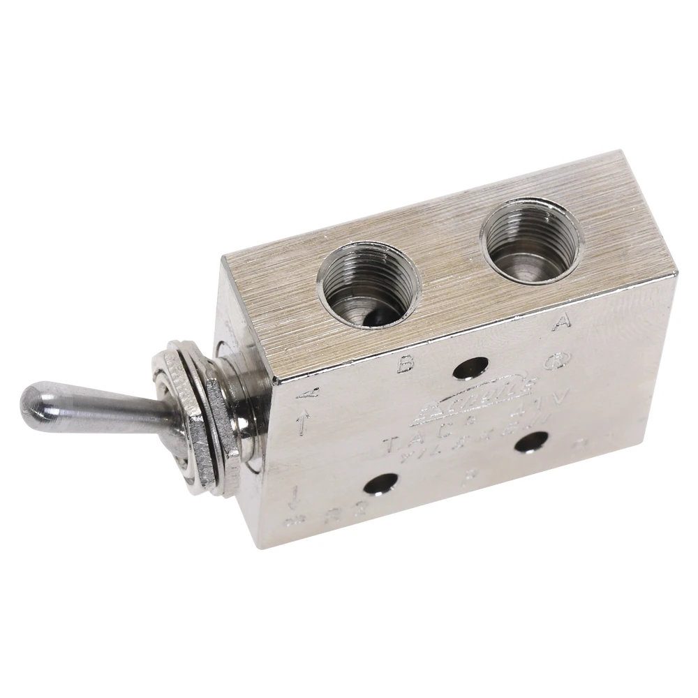 Пневматический 2 позиционный 5 переключатель с серебристым тоном|Пневматические