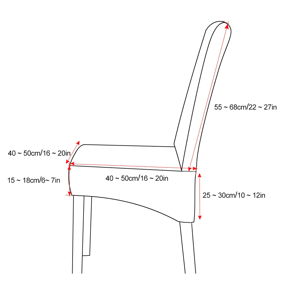 

Solid Color Thicken Chair Covers Slipcovers Universal Fitting Chair Protective Covers Stretch Dining Chair Covers Home Decor