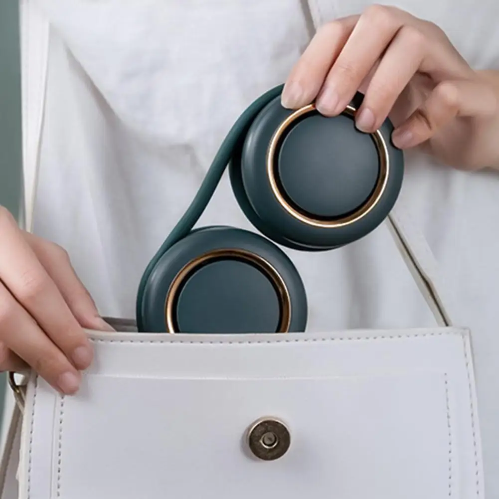 

Mini USB Rechargeable Neckband Air Cooler Fan Office Rechargeable Wearable Cooling Fan Summer Sports Fitness Gifts