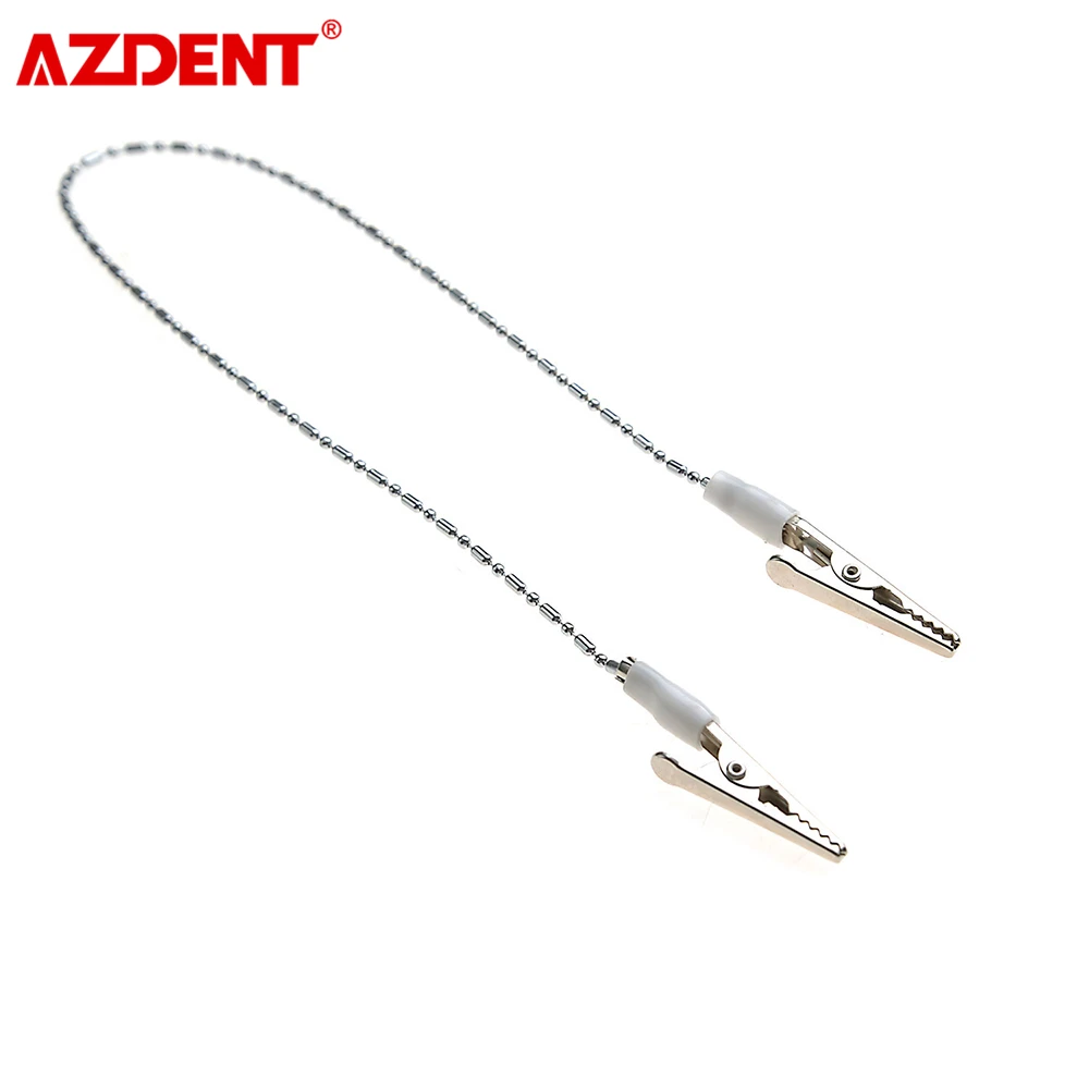 Зубной мячик цепочка нагрудник зажим для салфеток гибкий из нержавеющей стали 36 5