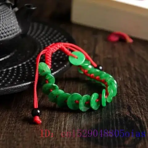 Нефритовый медный браслет для монет натуральный модный жадеит подарки амулет