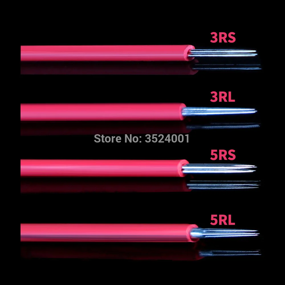 Микро пудра для бровей 3R/3RS/5R/5RS игла полуперманентного макияжа Лезвие 100 круглая