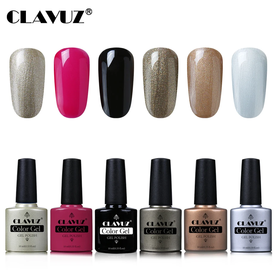 УФ-гель для ногтей CLAVUZ набор из 6 шт. 10 мл СВЕТОДИОДНЫЙ УФ-лампа полуперманентный