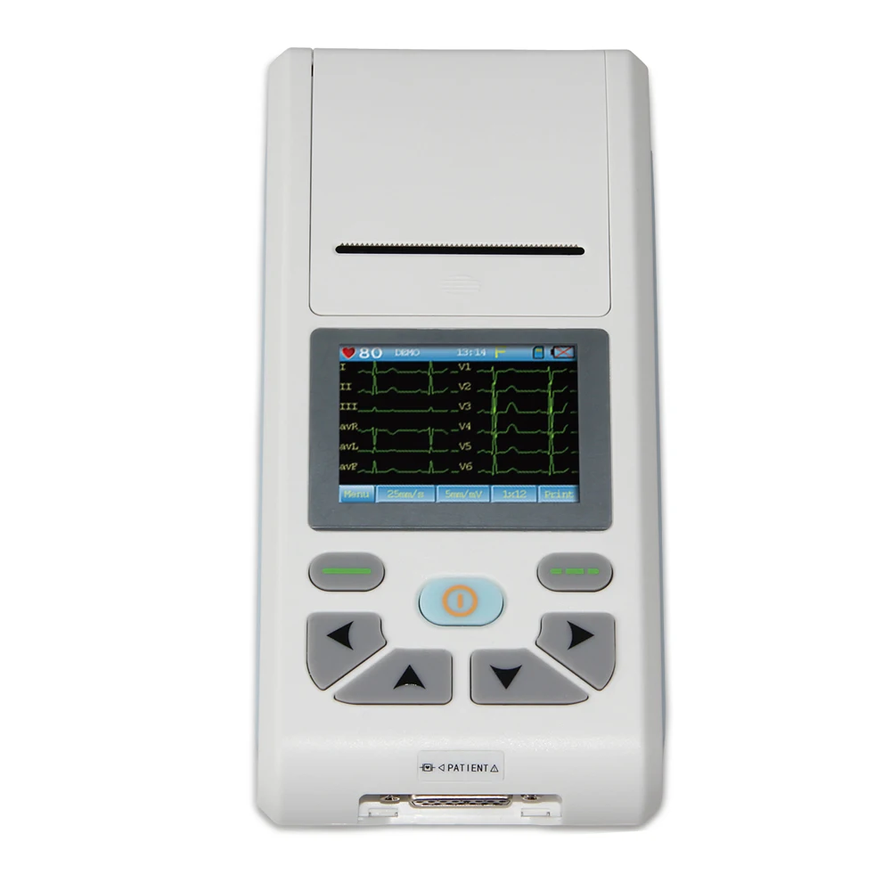 

Портативный электрокардиограф ECG90A, трехканальный 12-канальный прибор для ЭКГ, электрокардиограф Holter ECG