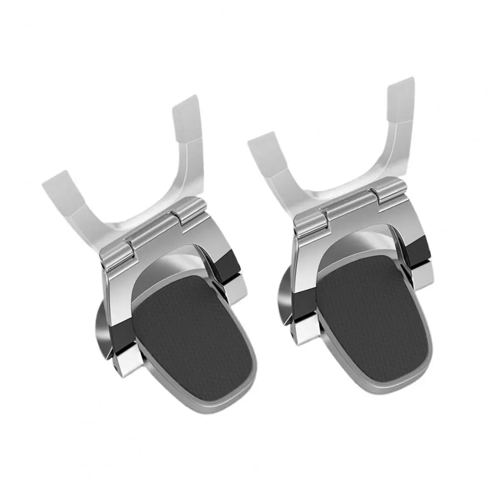 

2Pcs Computer Holder Widely Application Waterproof Silver Plated Exquisite Non-slip Laptop Holder for Support