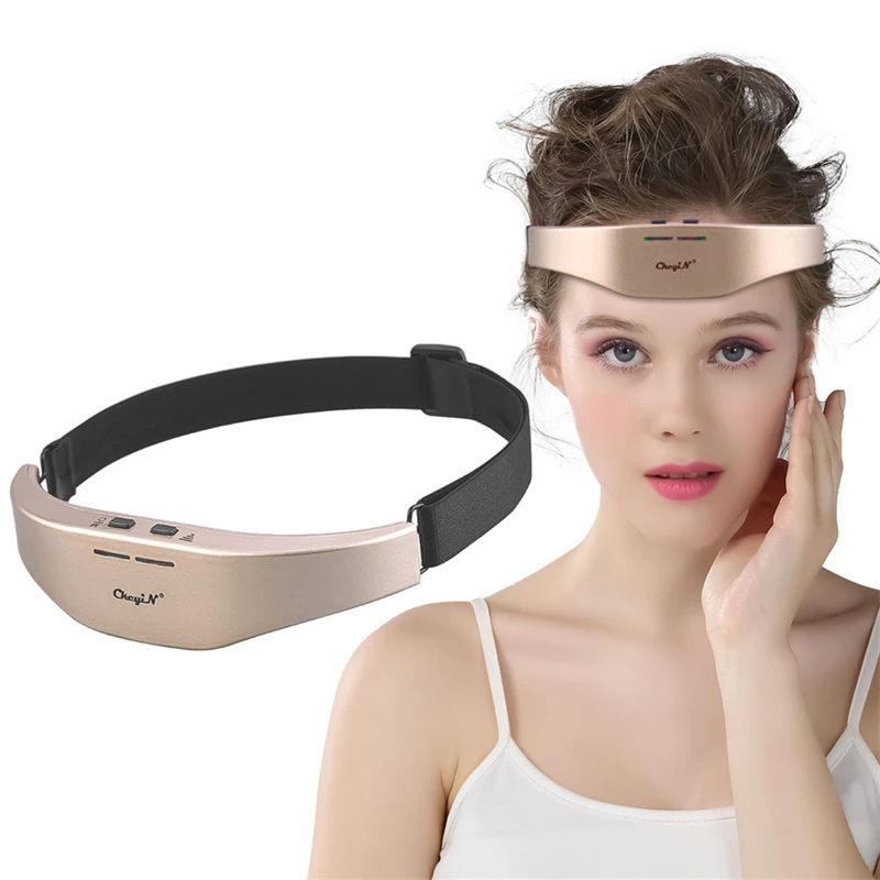 

CkeyiN Microcurrent Head Massager Sleep Monitor Migraine Relief Massager Insomnia Therapy Release Stress Sleep Therapy Device