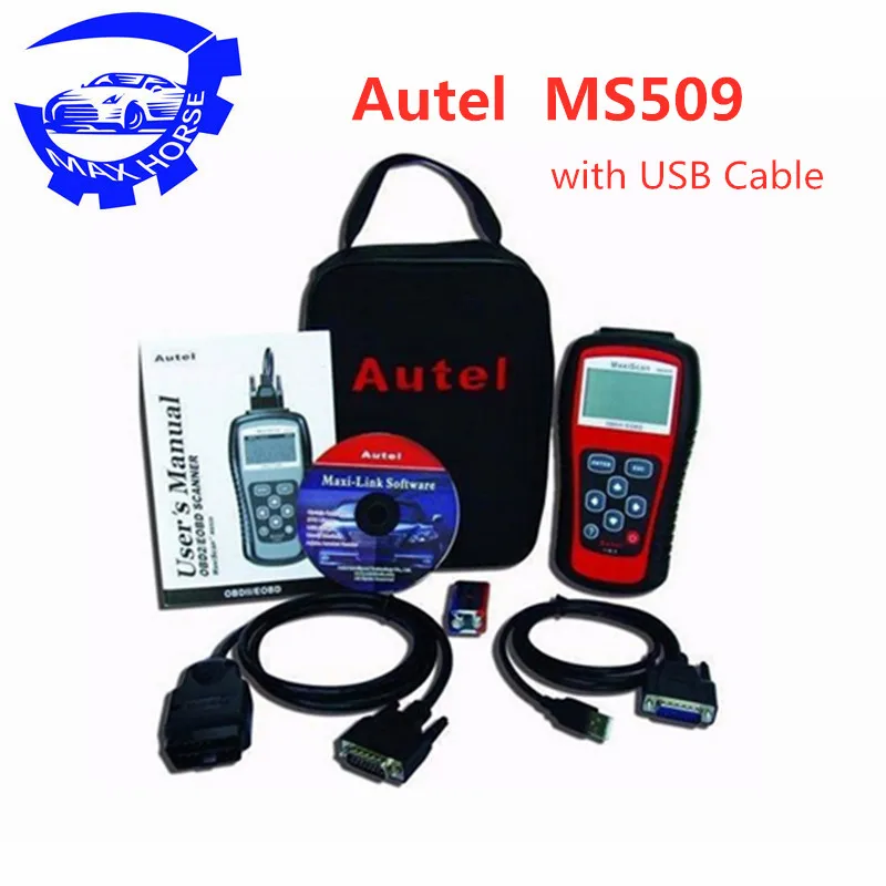 Ms509 Obdii/eobd считыватель кода Autel Maxiscan Auto покрытие сканера (США азиатские и