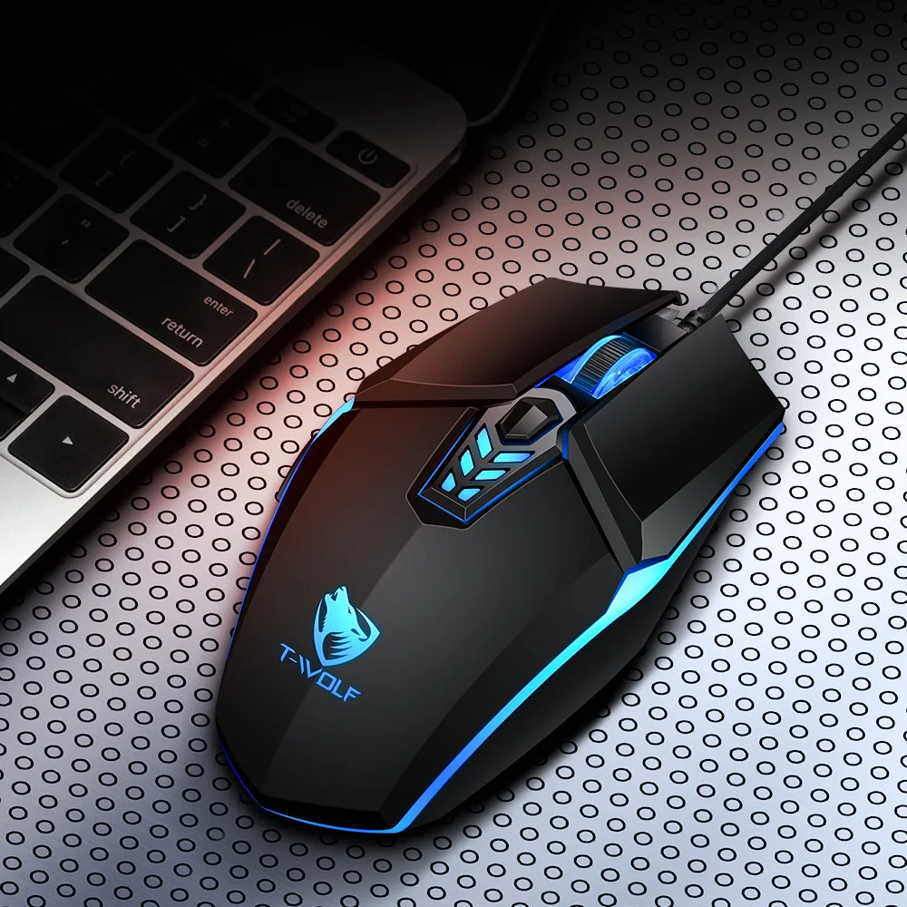 

Ergonomic Wired Gaming Mouse RGB Backlight USB Optical Computer Mouse Gamer Mice Compatible with PC Laptop Computer Desktop