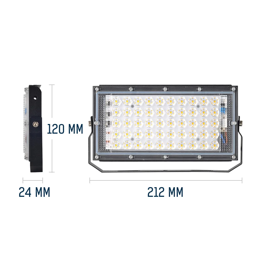 

50W American standard plug LED flood light AC 220V 230V 240V outdoor searchlight spotlight IP65 waterproof projector street ligh