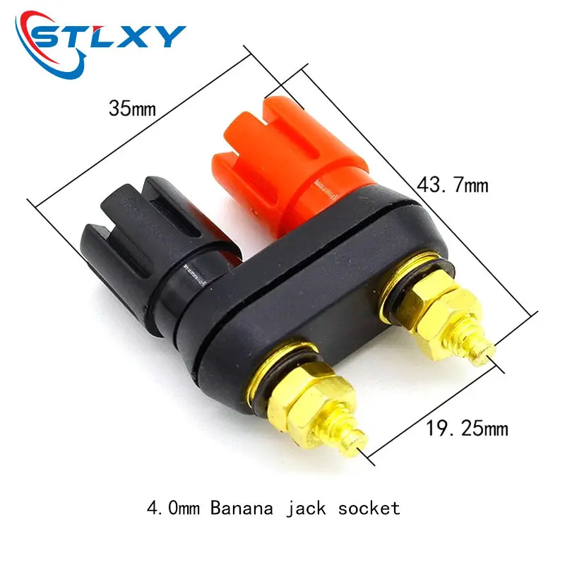 Вилки типа банан парные клеммы красный черный разъем усилитель Клемма