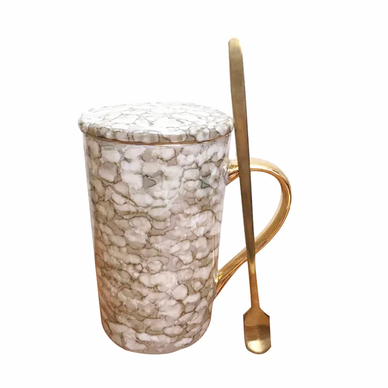 

New Mark Cup Creative Simple European Coffee Cup Large-capacity Household Ceramic Water Cup Coffee Cups Handgrip Ceramic 50mk115
