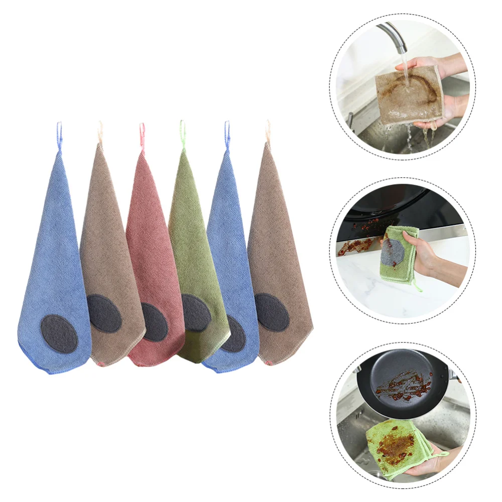 

6Pcs Dish Washing Cloth Kitchen Washing Towel Dish Cloth Kitchen Towel for Home Restaurant Kitchen