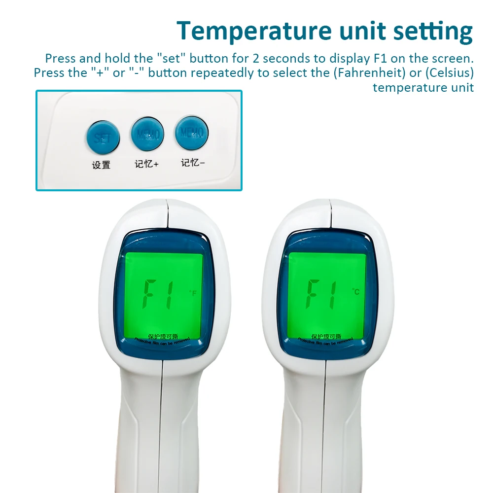 2020 Мути-фуция ребенка/взрослых Цифровой термометр инфракрасный Лоб тела