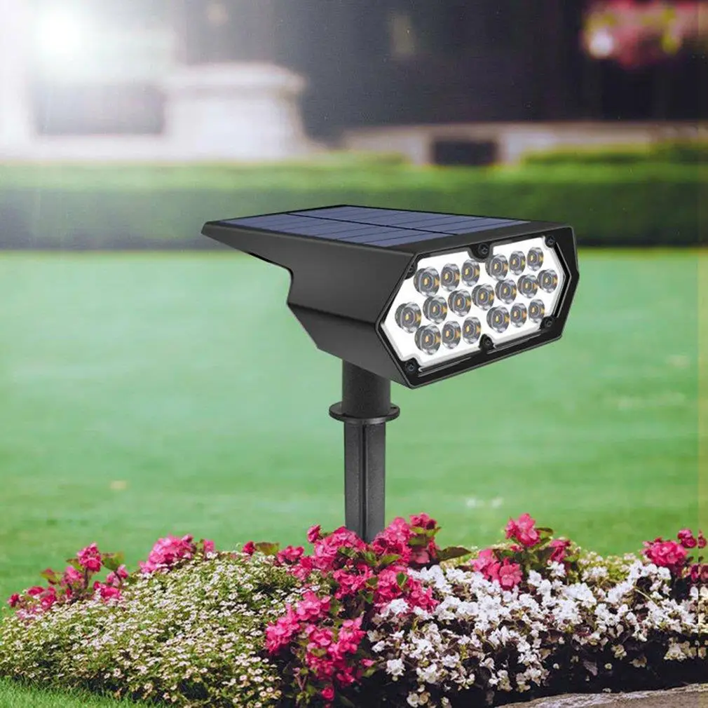 

2-in-1 Solar Landscape Spotlights 19LEDs Spot Light Wall Lamp Outdoor Solar Landscaping Lights IP65 Protect Rate Patio Garden