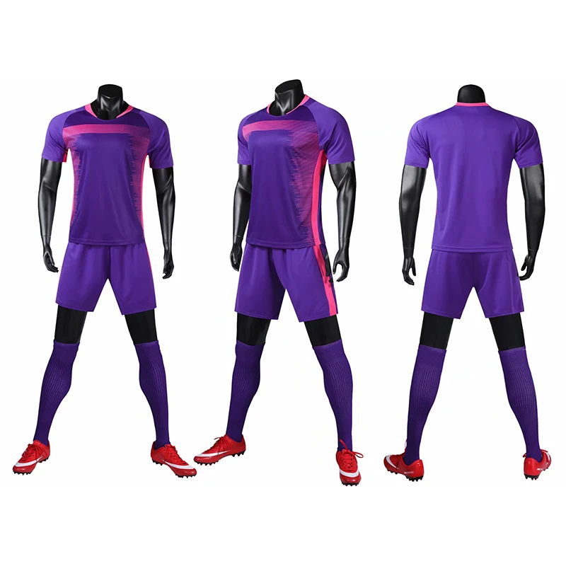 Мужская футболка с коротким рукавом фиолетовый футбольный комплект взрослая