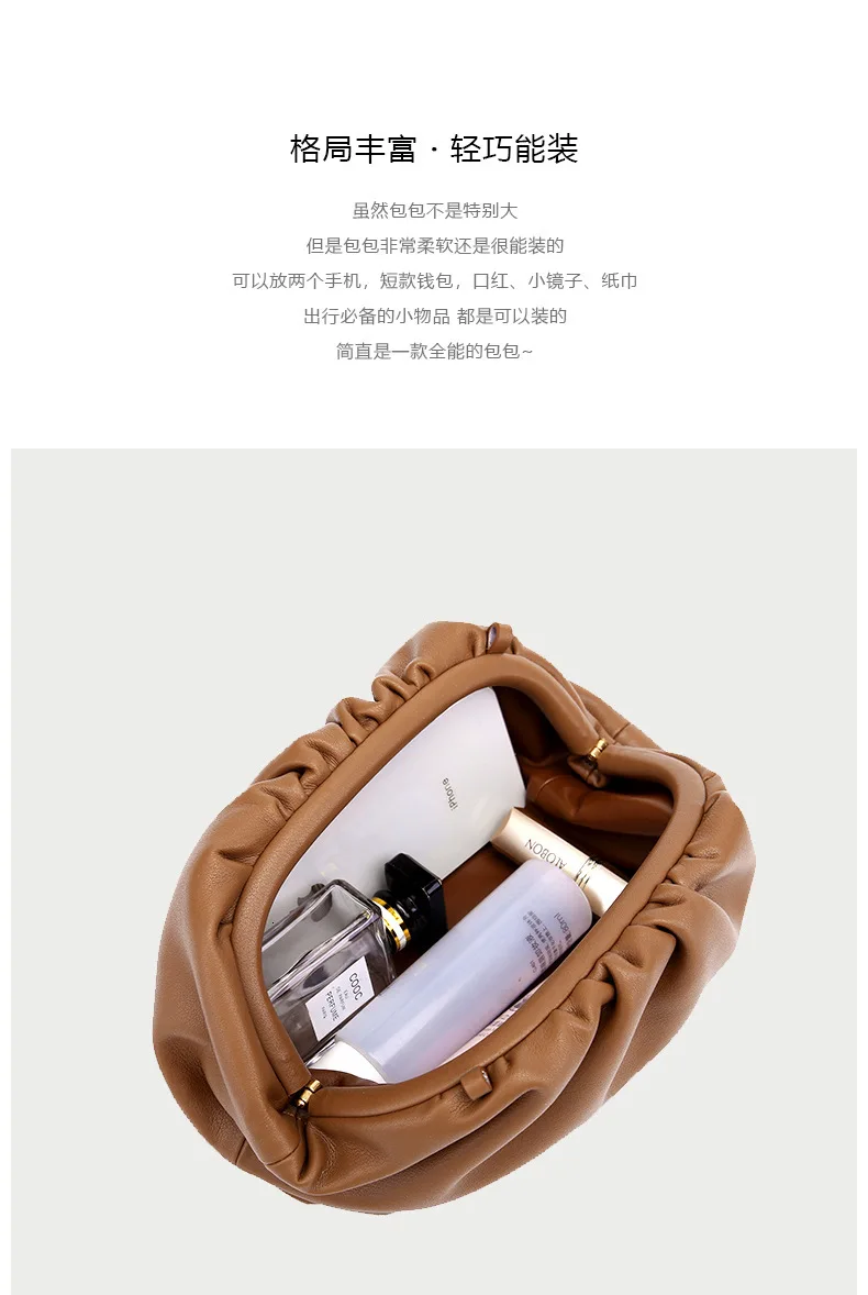 The Pouch Bag Day Clutch Soft Leather Hand Bag Dumpling Luxury Handbags Women Bags Designer Crossbody Bags For Female Michael