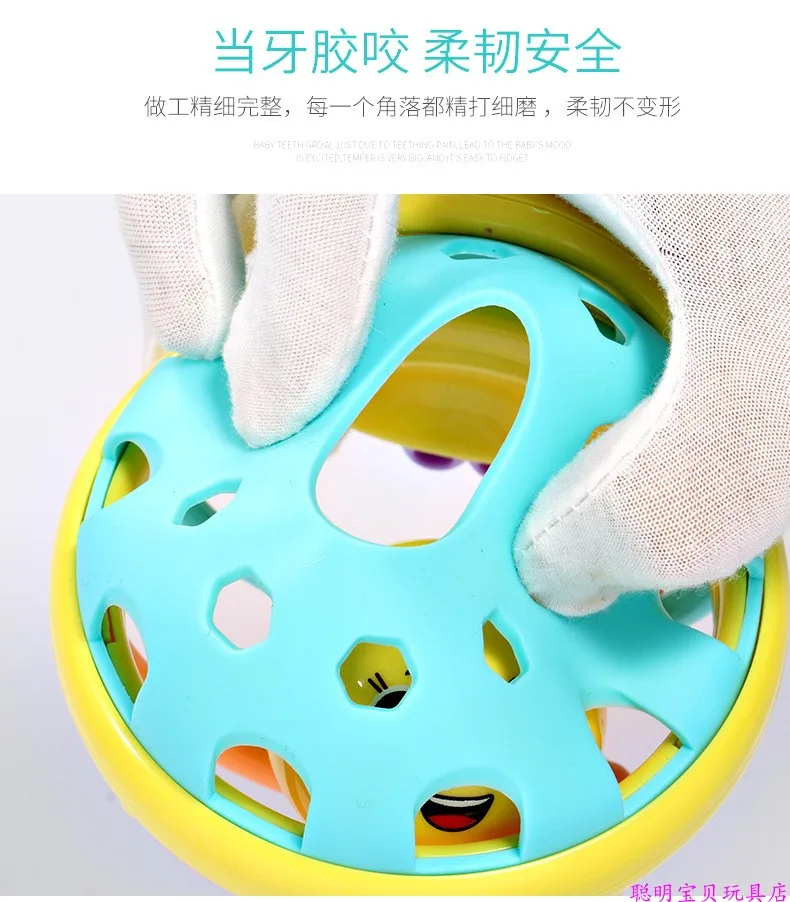 Toy Musical Instruments Baby Plastic Rattles 0-12 Months Ball Teether Crib Mobile Small Educational Toys For Babies BB50YL | Игрушки и