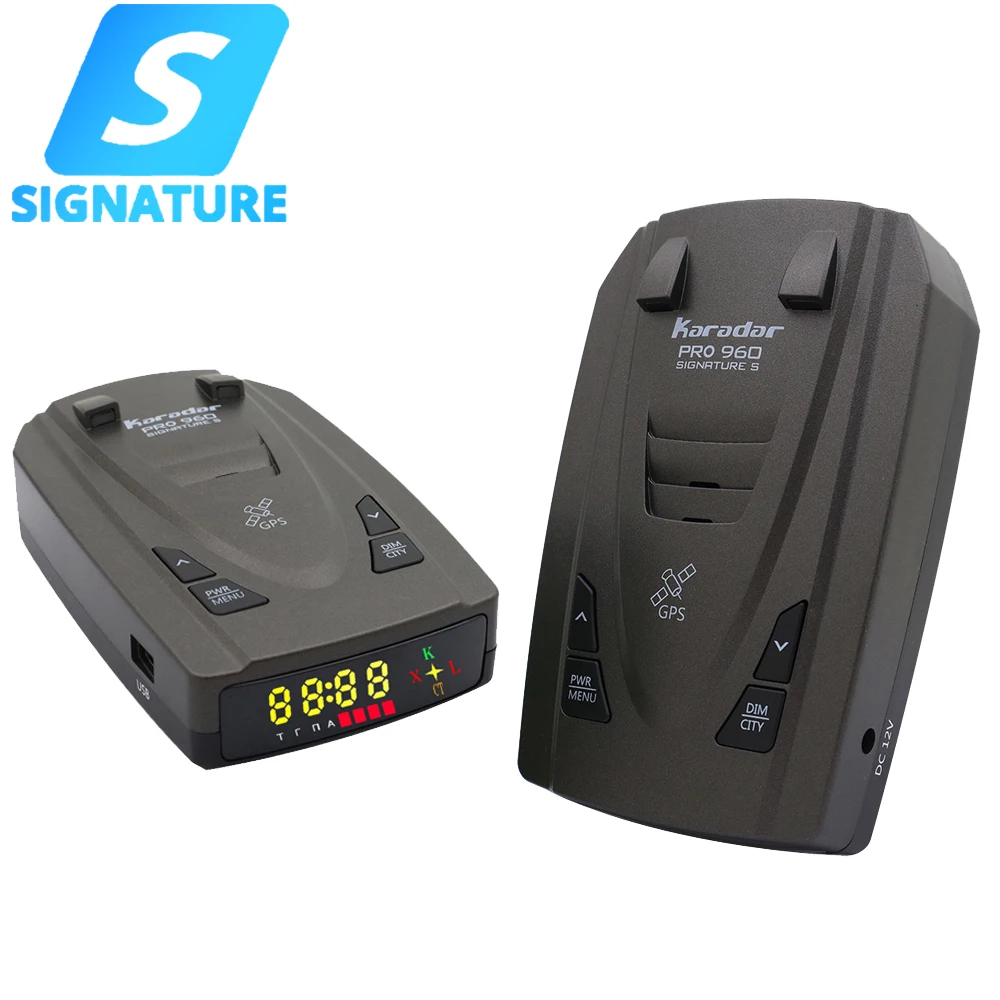 Karadar Pro960 Антирадары Подпись GPS анти Антирадары светодиодный 2 в 1 для российских анти-полицейский Скорость сигнализация с X K CT Kordon - изображение