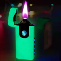 new windproof arc usb lighter gas lighter metal torch turbo lighters plasma lighter creative luminous lighters gadgets for men