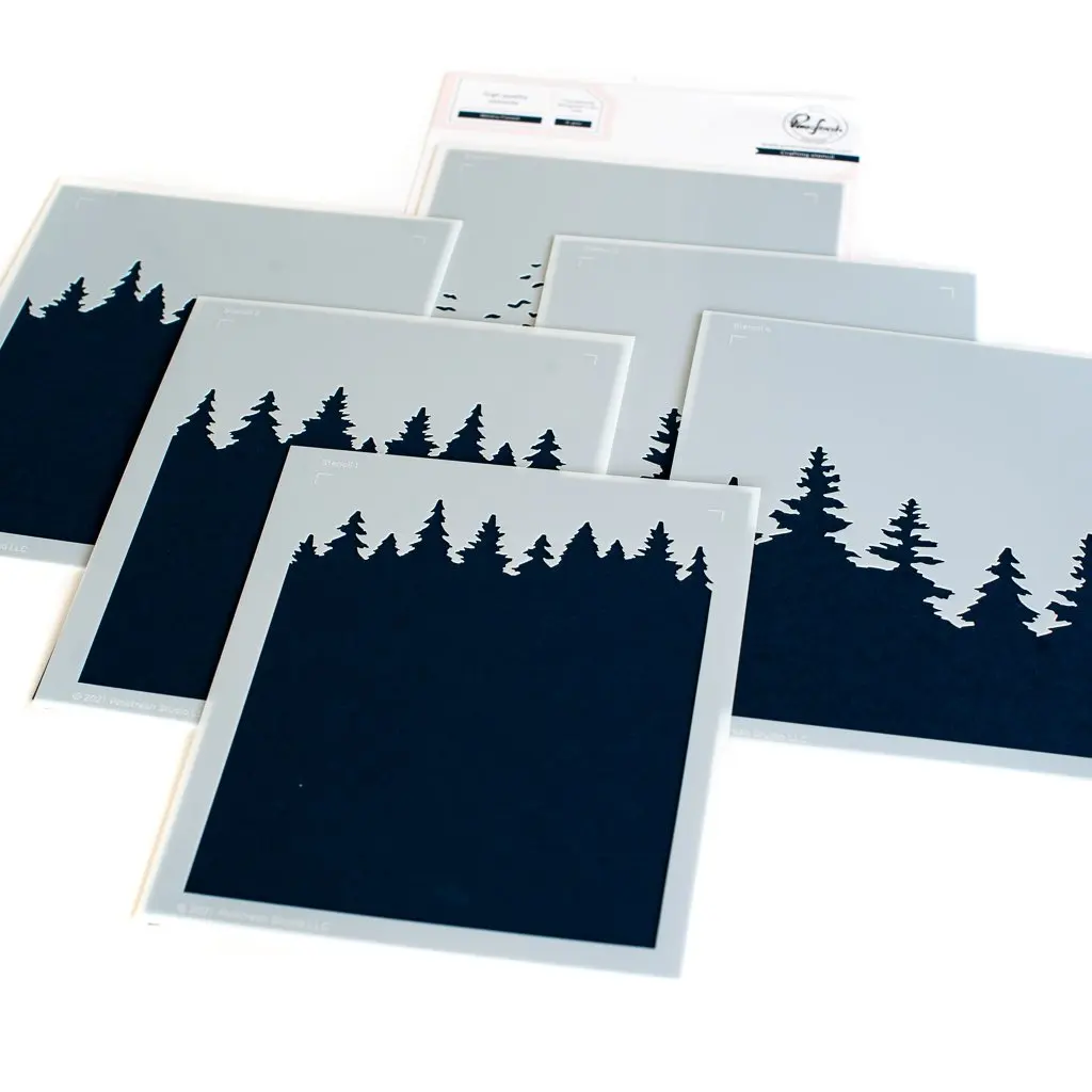 

Wintery Forest 2021 Arrival New Metal Cutting Stencil Diary Scrapbooking Easter Craft Engraving Making Stencil Greeting Card