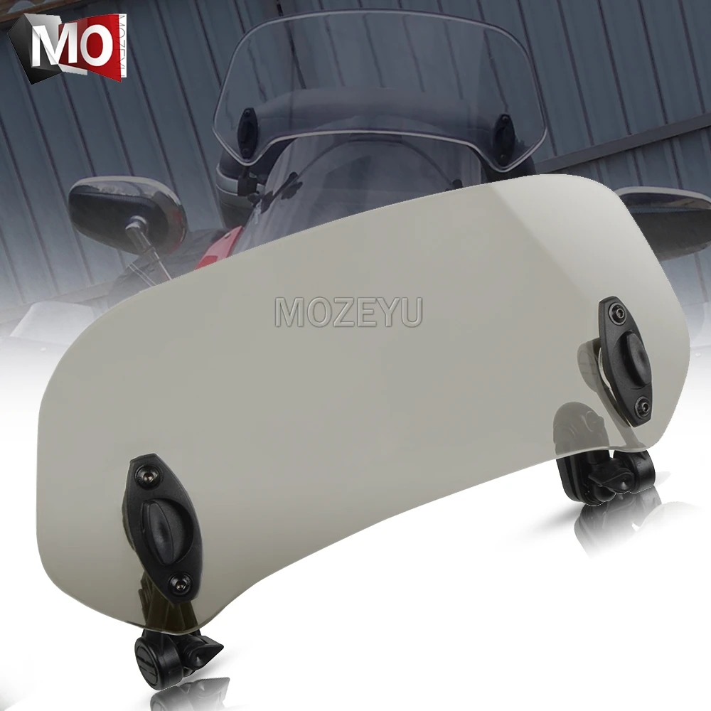 Motorcycle Windshield Extension Spoiler Windscreen Air Deflector For DUCATI MONSTER 400 620 695 696 750 795 M795 796 797 M797 |