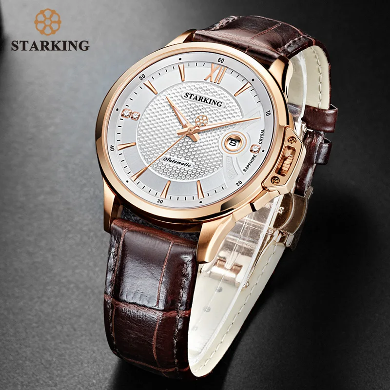 STARKING Mechanical Watches Men MIYOTA Movt Automatic Self-wind Wristwatch Sapphire Waterproof Clocks Relogio Masculino | Наручные часы