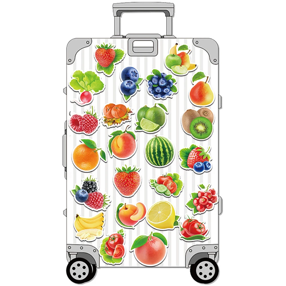 

10/30/50/100PCS Fresh Fruits Vegetables Leaves Stickers Skateboard Guitar Laptop Motorcycle Travel Luggage Waterproof Sticker