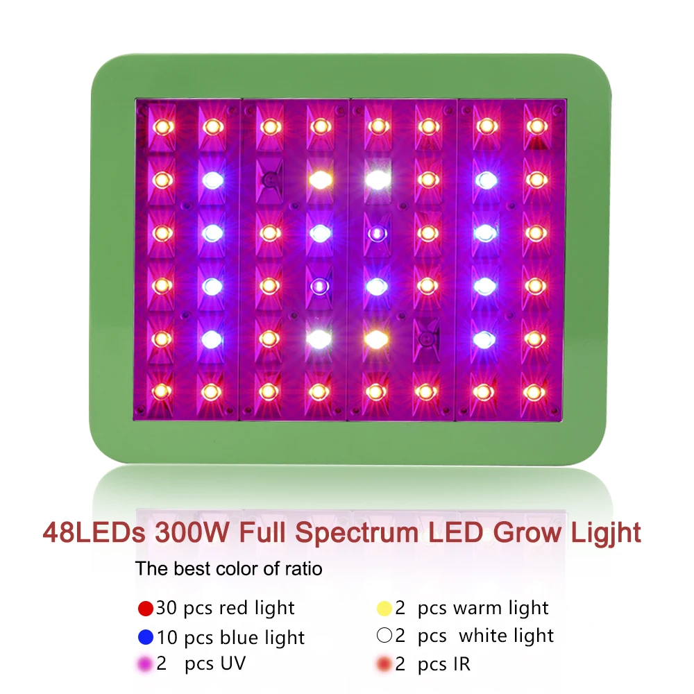 300W Full Spectrum Led Grow Light Led Plant Growing Lamp Fitolampy For Indoor Plant Grow Tent Complete Kit
