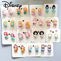 disney princess earrings cute cartoon frozen princess children baby ear clip jewelry baby girls kids fashion makeup accessories
