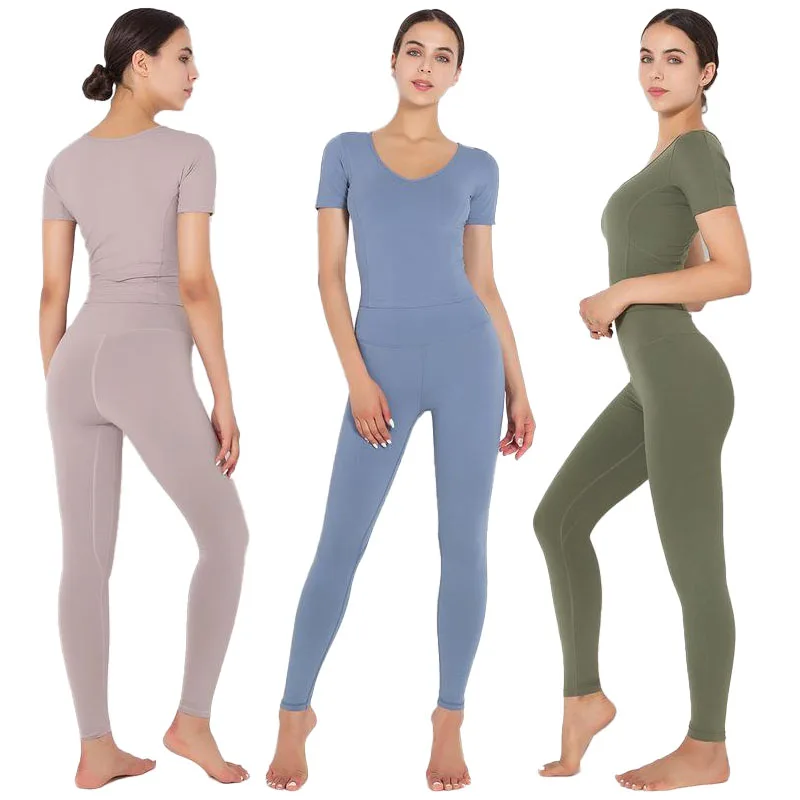 

2021 бесшовная одежда для йоги, телесный спортивный костюм, женская одежда для спортзала, спортивная одежда, костюм для фитнеса, наряд, компле...