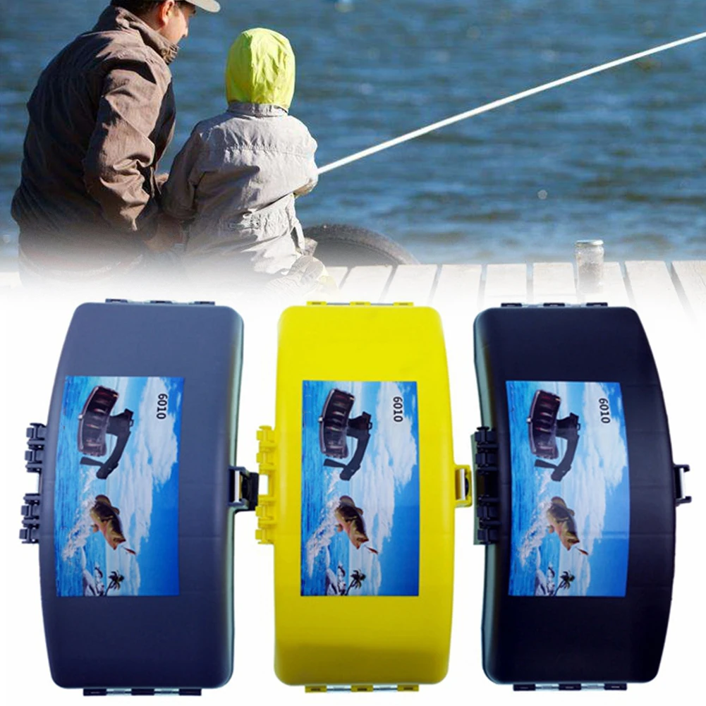 

Outdoor ABS Carry Waterproof Accessories Storage Case Portable Box Waist Belt Fish Bait Box Tackle Holder Lures Folding