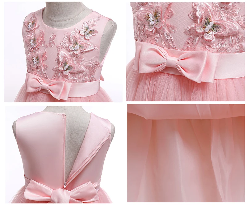 2020 летнее платье для девочек детское принцессы в горошек платья дня рождения