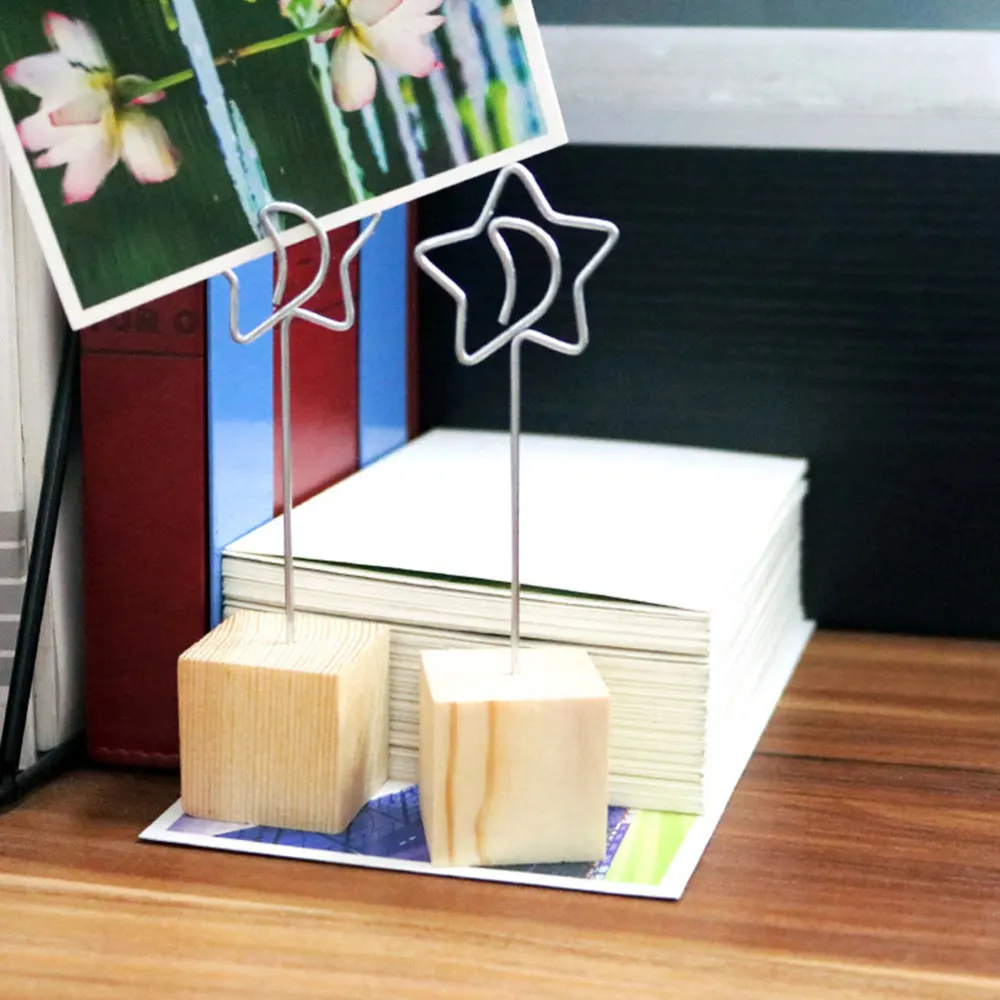 

6pcs Delicate Memo Holders Photo Ornaments Display Clips Message Note Holders