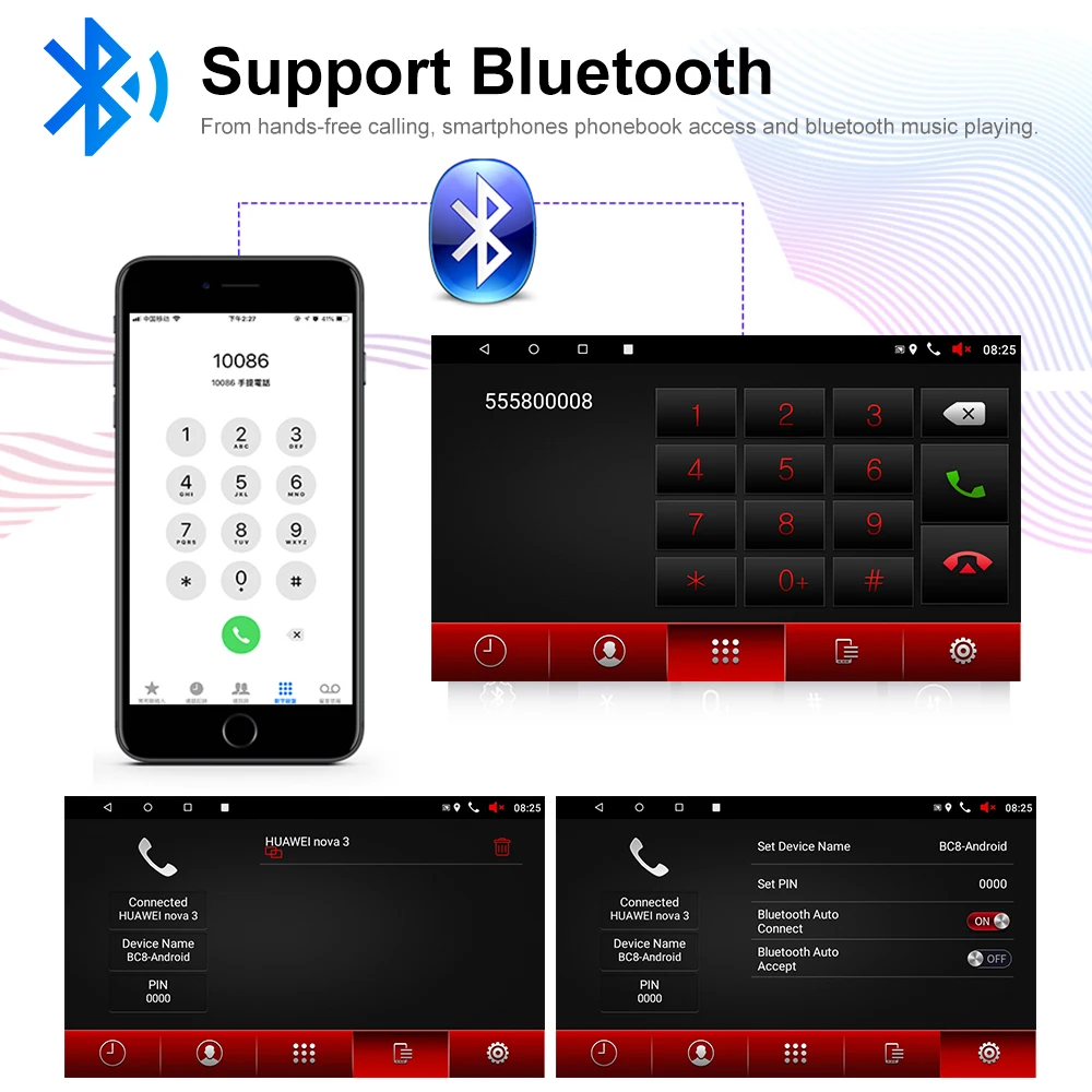 Автомагнитола Camecho 2DIN 8 дюймов Android 1 Автомобильный мультимедийный плеер GPS Wi Fi