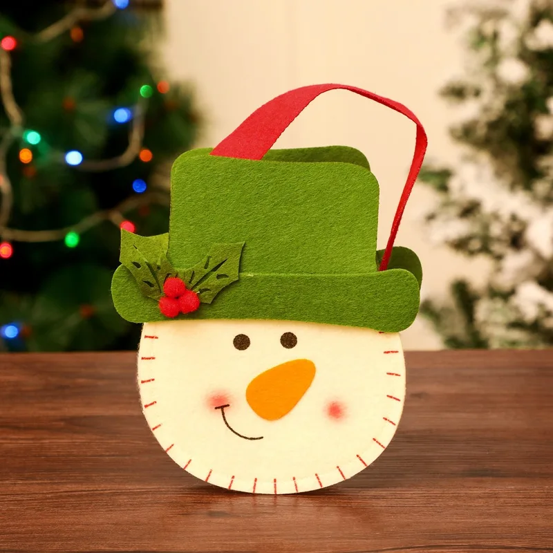 DM COS/Рождественская Детская сумка для конфет шапка Санты головной убор