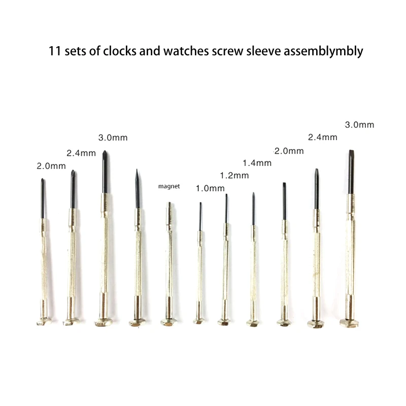 

Repair Kit Household Available screwdriver 11pcs Miniature Precision Clock Screwdriver Multifunctional Combination Kit