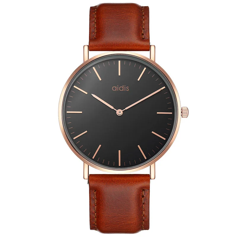 

Addies/ Aidis Simple Couple Watch Fashion Casual Belt Waterproof Electronic Quartz trending couple watches pair men and women