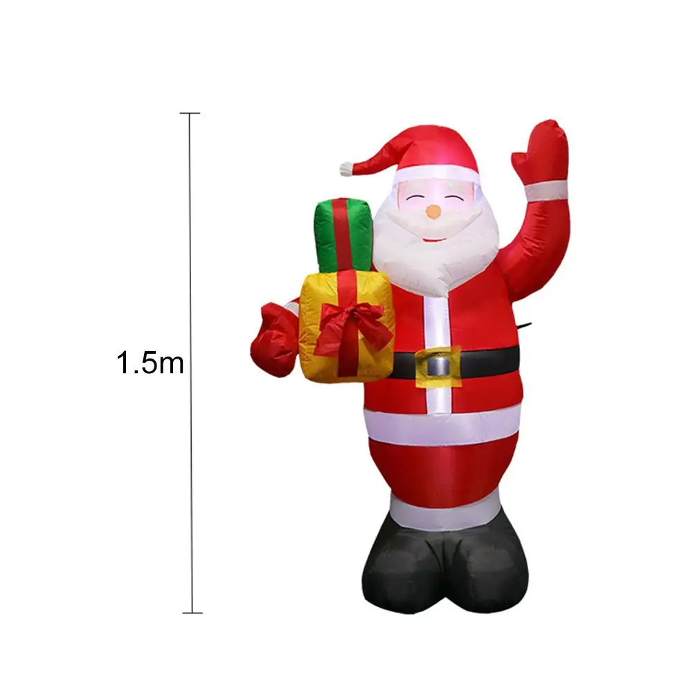 

1.5M Glowwing Inflatable Santa Claus Doll LED Light Figure US EU UK AU Plug Outdoor Yard Lawn Christmas Decorations Doll