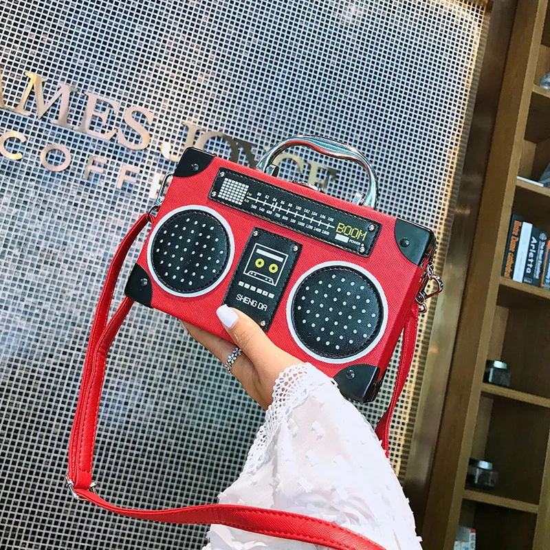 ins radio retro personality female bag 2021 new fashion Girl shoulder messenger handbag