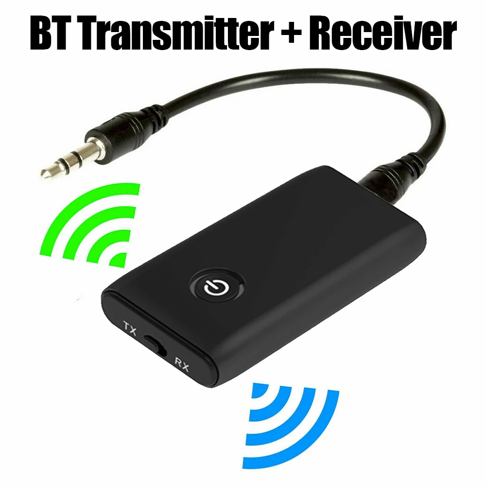 

2 In 1 Wireless Transmitter Receiver Low Latency Music Audio 3.5mm AUX Bluetooth-Compatible Adapter for TV PC Speaker