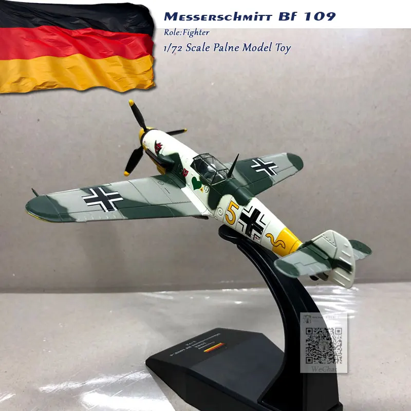 WLTK 1/72 масштаб военная модель игрушки немецкий Bf-109 истребитель литой металлический самолет модель игрушки для коллекции, подарок