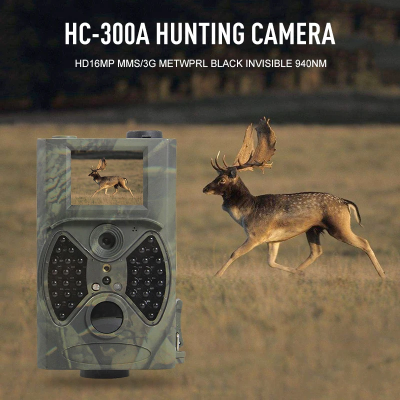 

New Hunting Camera 12MP 1080P Full HD with Night Vision LEDs Motion Activated IP66 Waterproof for Hunting and Wildlife Watching
