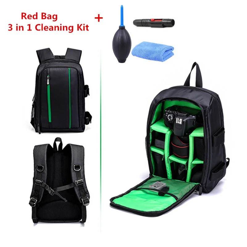 3 в 1 комплект для чистки водонепроницаемый рюкзак сумка камеры чехол Canon EOS 200D 1100D