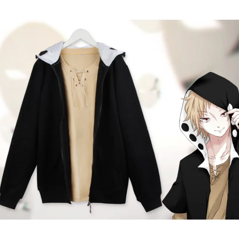 Костюм для косплея аниме Project Kano Shuuya топы футболки причудливые мужские черные