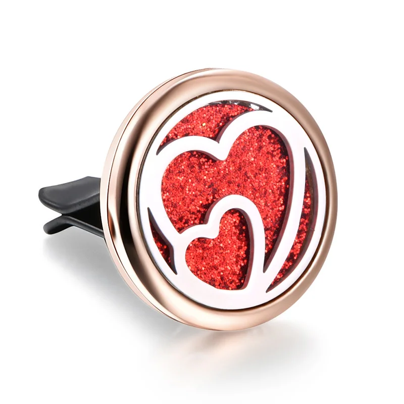 Съемный автомобильный диффузор для эфирных масел с двойным сердцем из