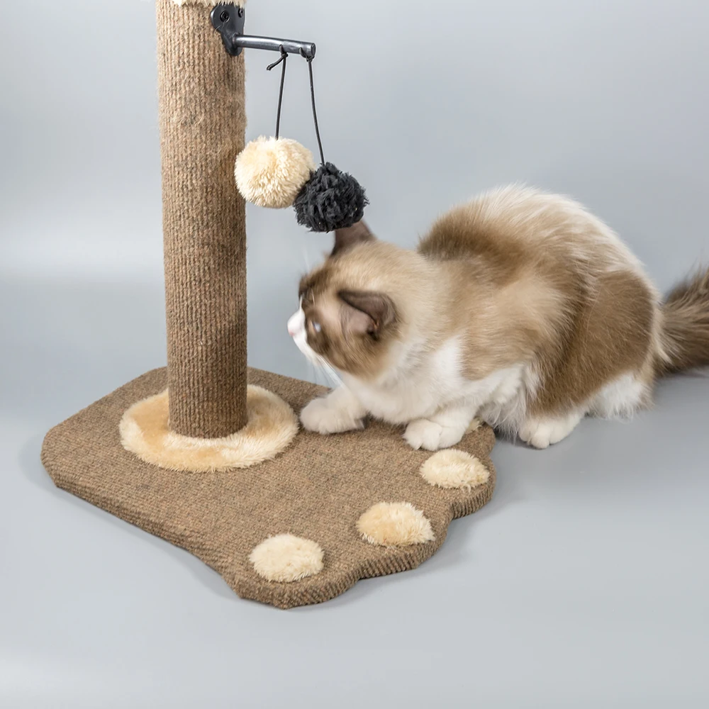 Когтеточка с вертикальной стойкой забавная для кошек скалолазания игрушка